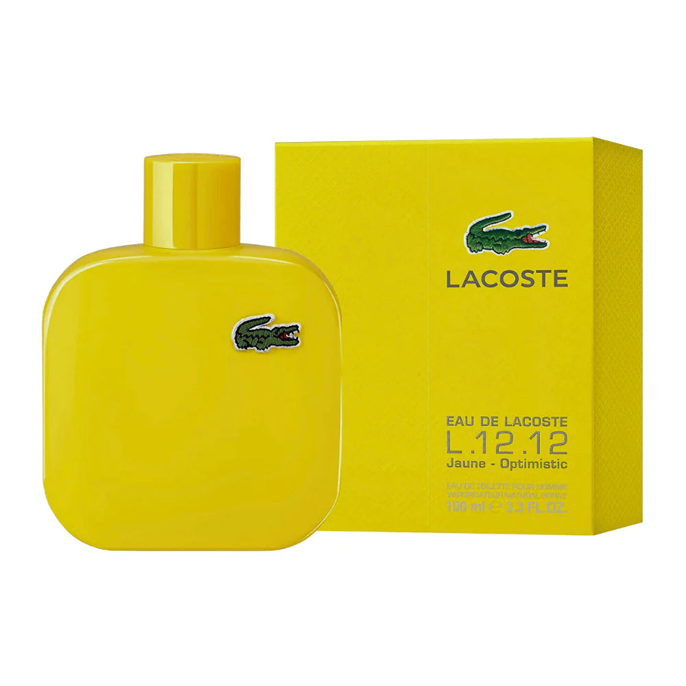 LACOSTE EAU DE LACOSTE L.12.12 YELLOW JAUNE EDT 100 ML (M)