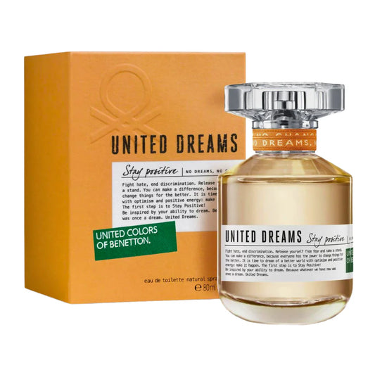 UNITED COLORS OF BENETTON UNITED DREAMS STAY POSITIVE FOR WOMEN EDT 80 ML (W)